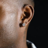 Solitaire Stud Earrings (White Gold)