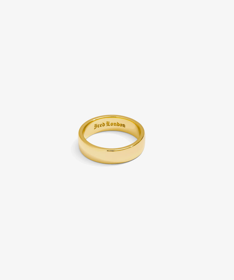 Classic Band Ring — Yellow Gold studio view | colour:yellow