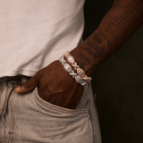 Eye Cuban Bracelet (White Gold)