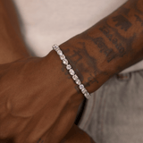 Mixed Shape Tennis Bracelet (White Gold)