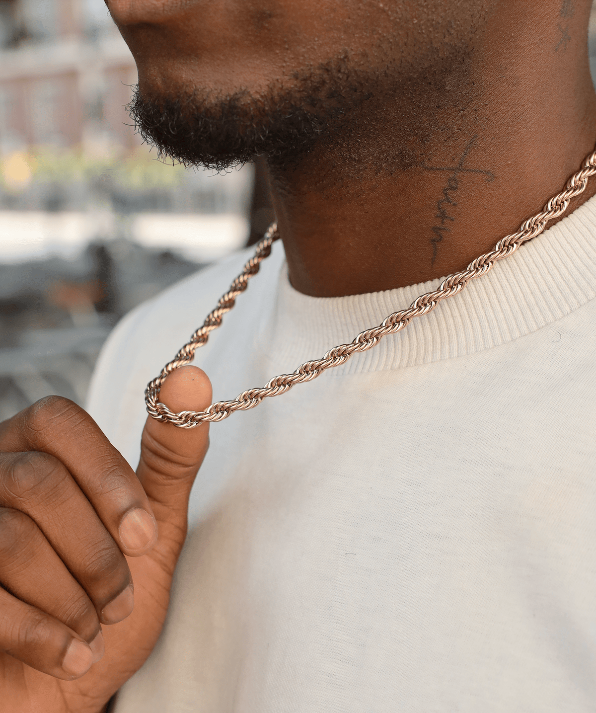Minimal Rope Chain Rope Chain Styling Guide: Pendants, Fit & Length Tips – ICED LONDON
