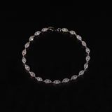 3mm Eye Bracelet (White Gold)