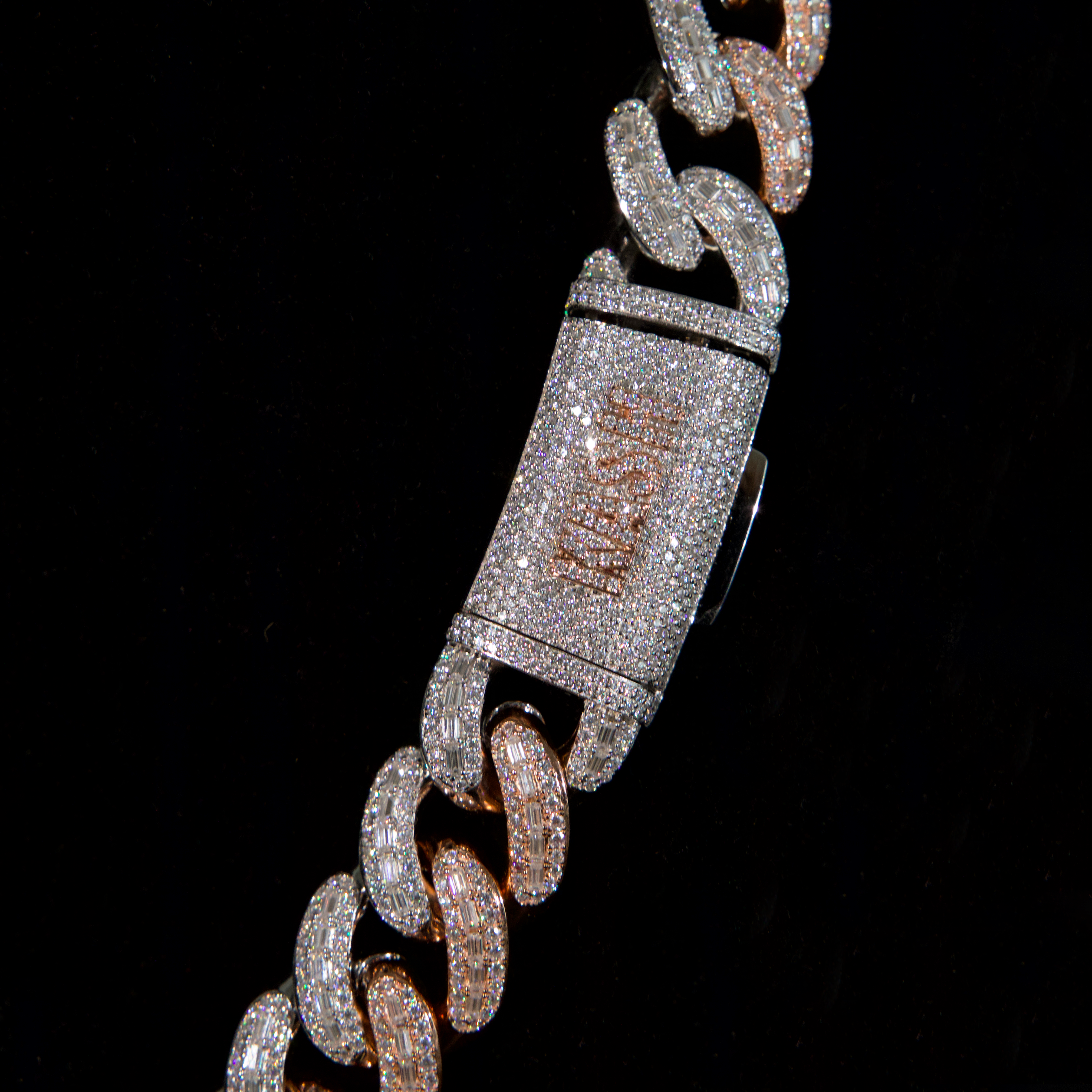 Two-Tone Emerald-Cut Chain