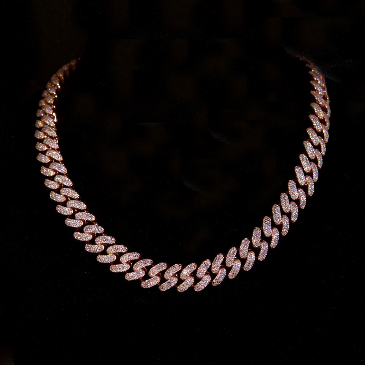 Rose Gold Cuban Chain, 15mm Miami Cuban Link Chain (Rose Gold)