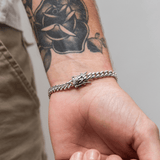 6mm Cuban Link Bracelet (White Gold)