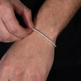 3mm Tennis Bracelet (White Gold)