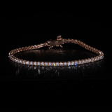 Micro Tennis Bracelet in Rose Gold