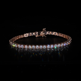 3mm Tennis Bracelet in Rose Gold