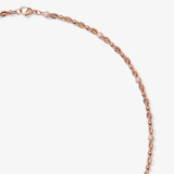 Alternating Iced Ball Chain — Rose Gold view 2 | colour:rose
