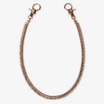 ICED London rose-gold spiked bracelet with lobster clasps, edgy minimalist jewelry.