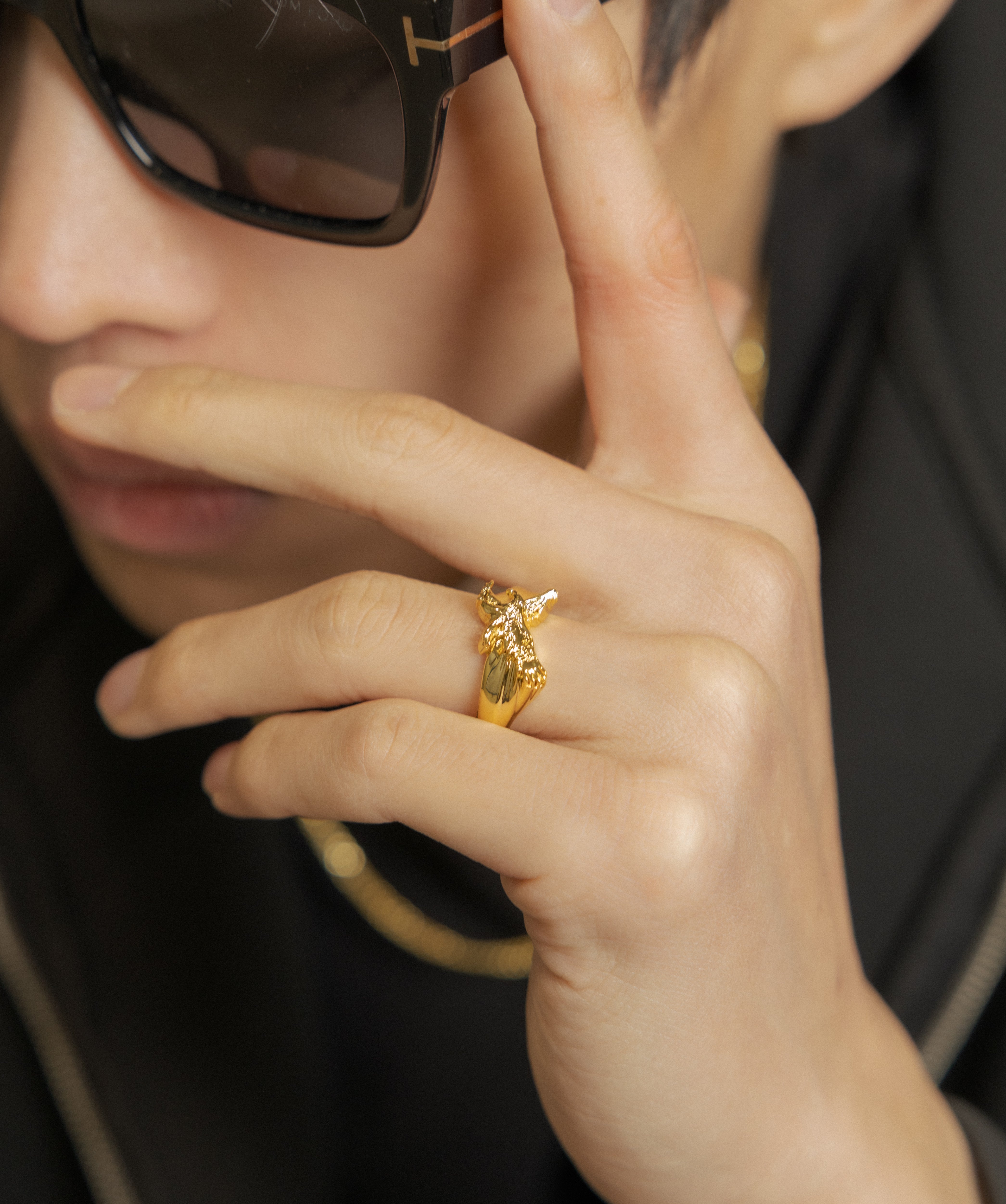 Eagle Ring — Yellow Gold view 2 | colour:yellow