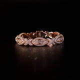 Eye Cuban Bracelet (Rose Gold)