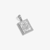 Floral Pendant — White Gold view 1 | colour:white