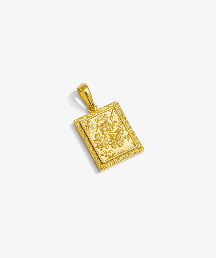Floral Pendant — Yellow Gold view 1 | colour:yellow