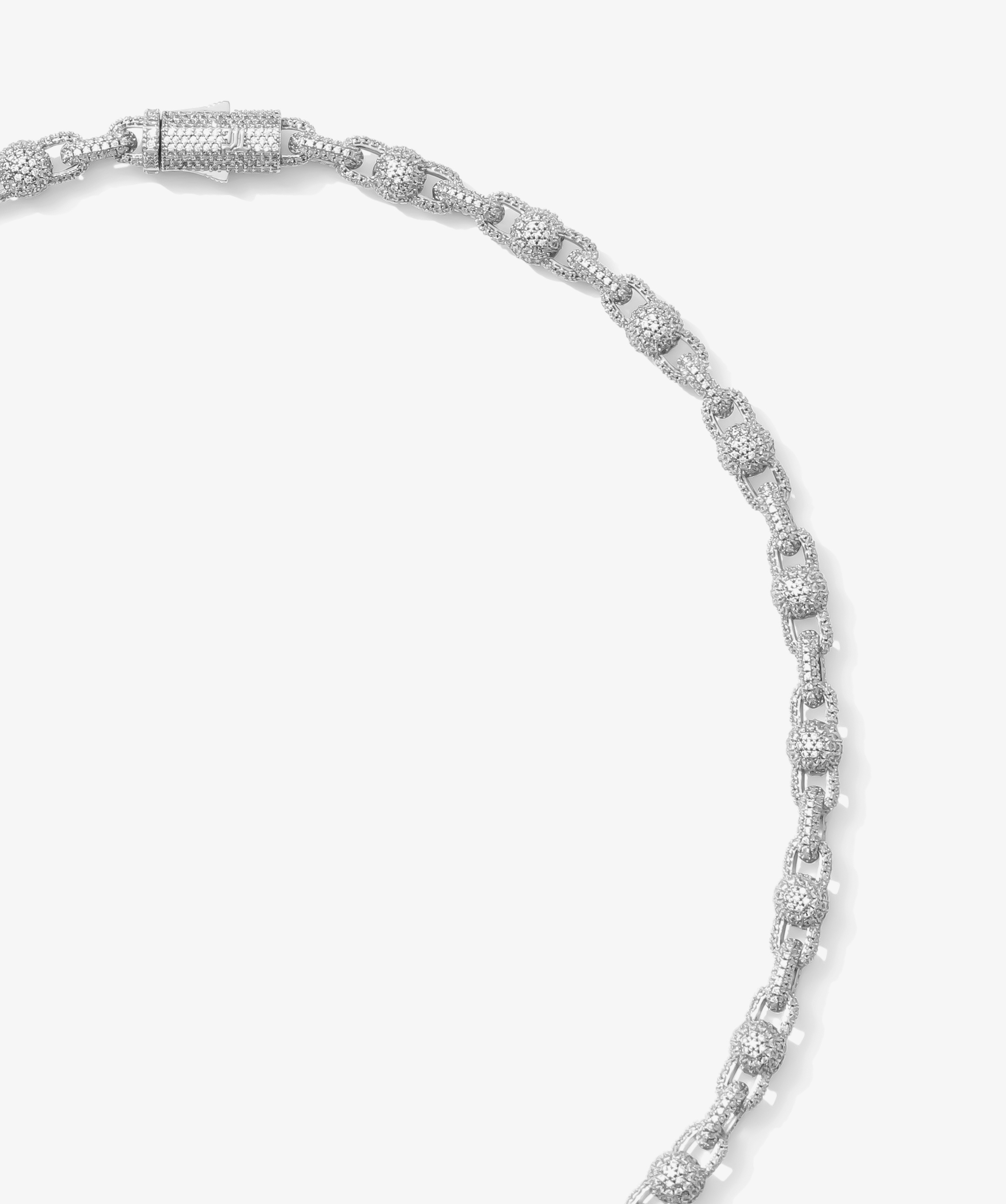 Full-Set Ball Chain — White Gold view 2 | colour:white