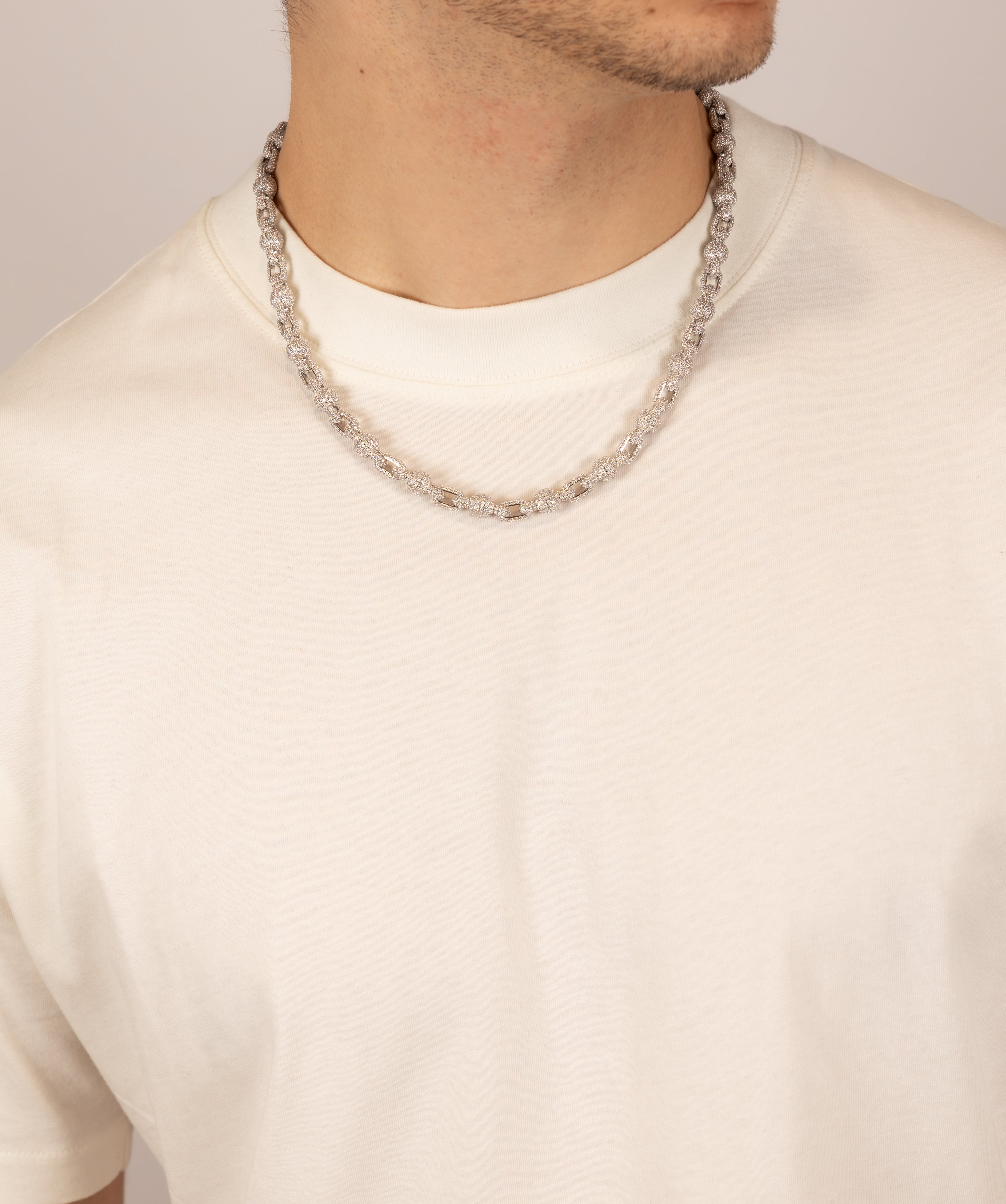 Full-Set Ball Chain — White Gold view 3 | colour:white