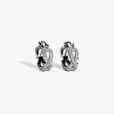 Iced Infinity Thorn Earrings — White Gold view 1 | colour:white