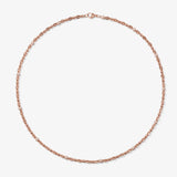 ICED London rose gold bracelet with small diamonds in a delicate linked chain, displayed on a white background.