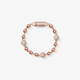 Mixed-Size Ball Bracelet - Rose
