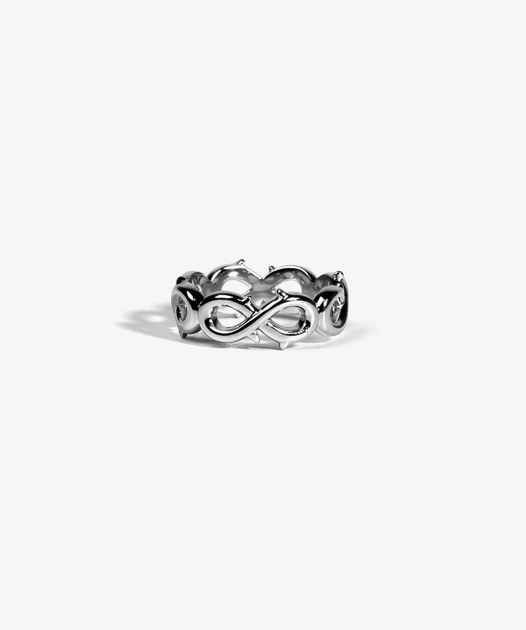 Infinity Thorn Ring — White Gold view 1 | colour:white