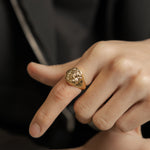 Lion Ring — Yellow Gold view 2 | colour:yellow