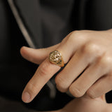 Lion Ring — Yellow Gold view 2 | colour:yellow