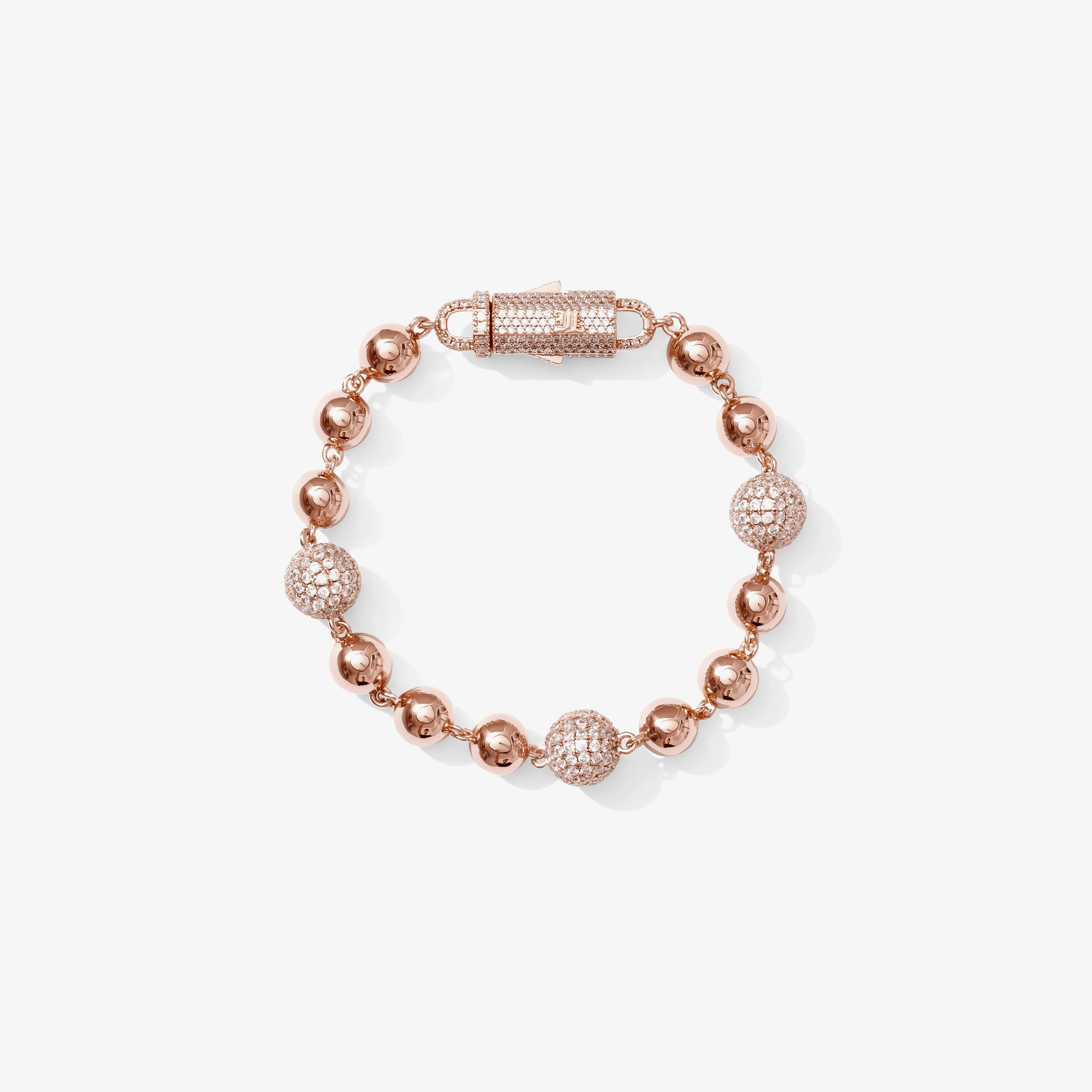 Mixed-Size Ball Bracelet — Rose Gold view 1 | colour:rose