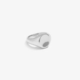 Oval Signet Ring - White