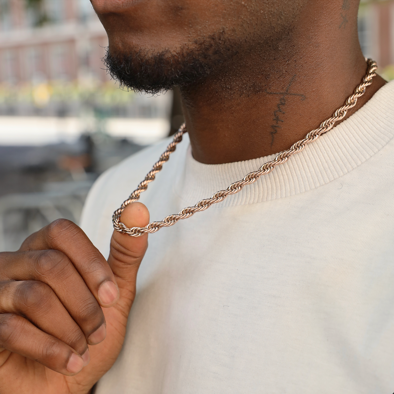 6mm Rope Chain (Rose Gold)