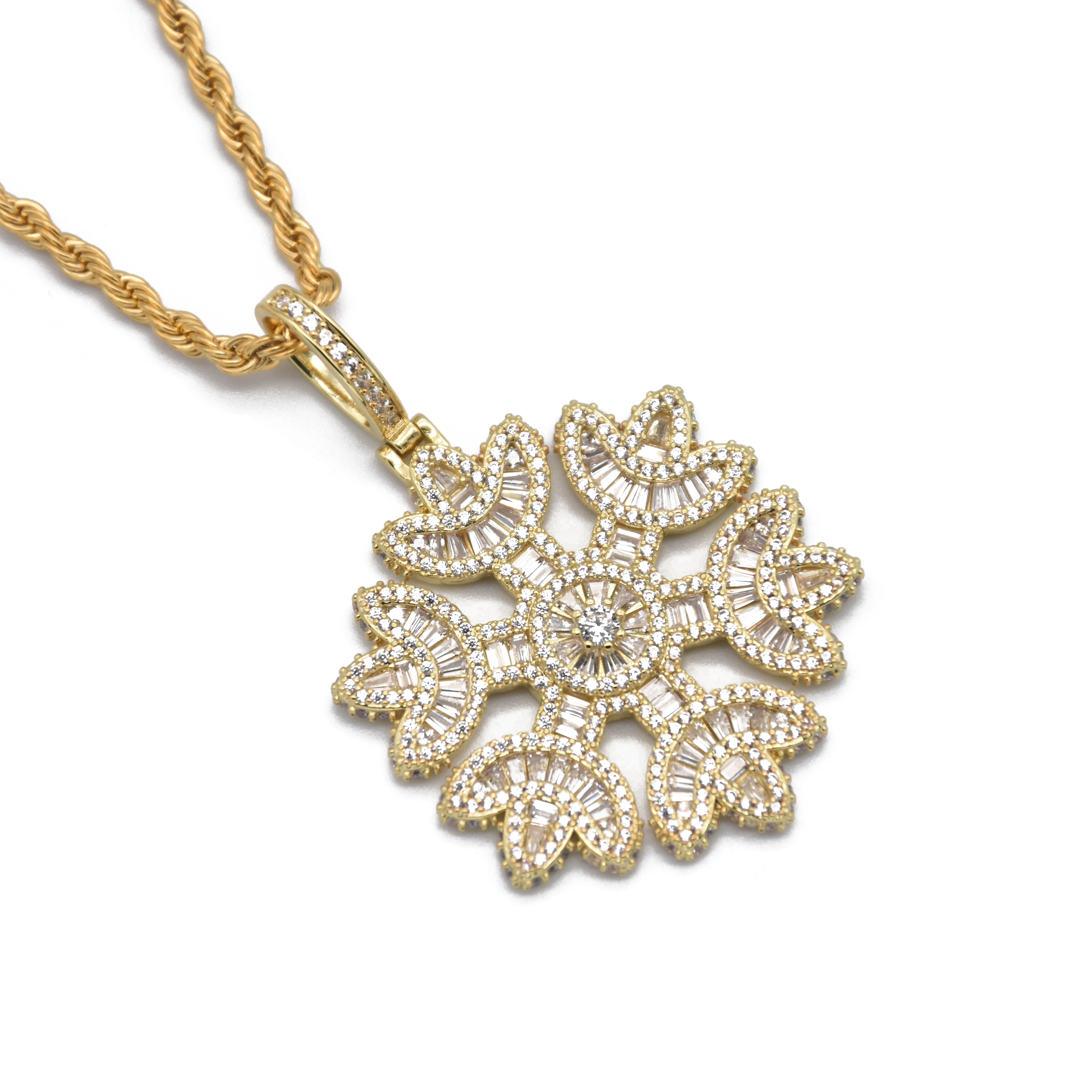 Iced Snowflake Pendant