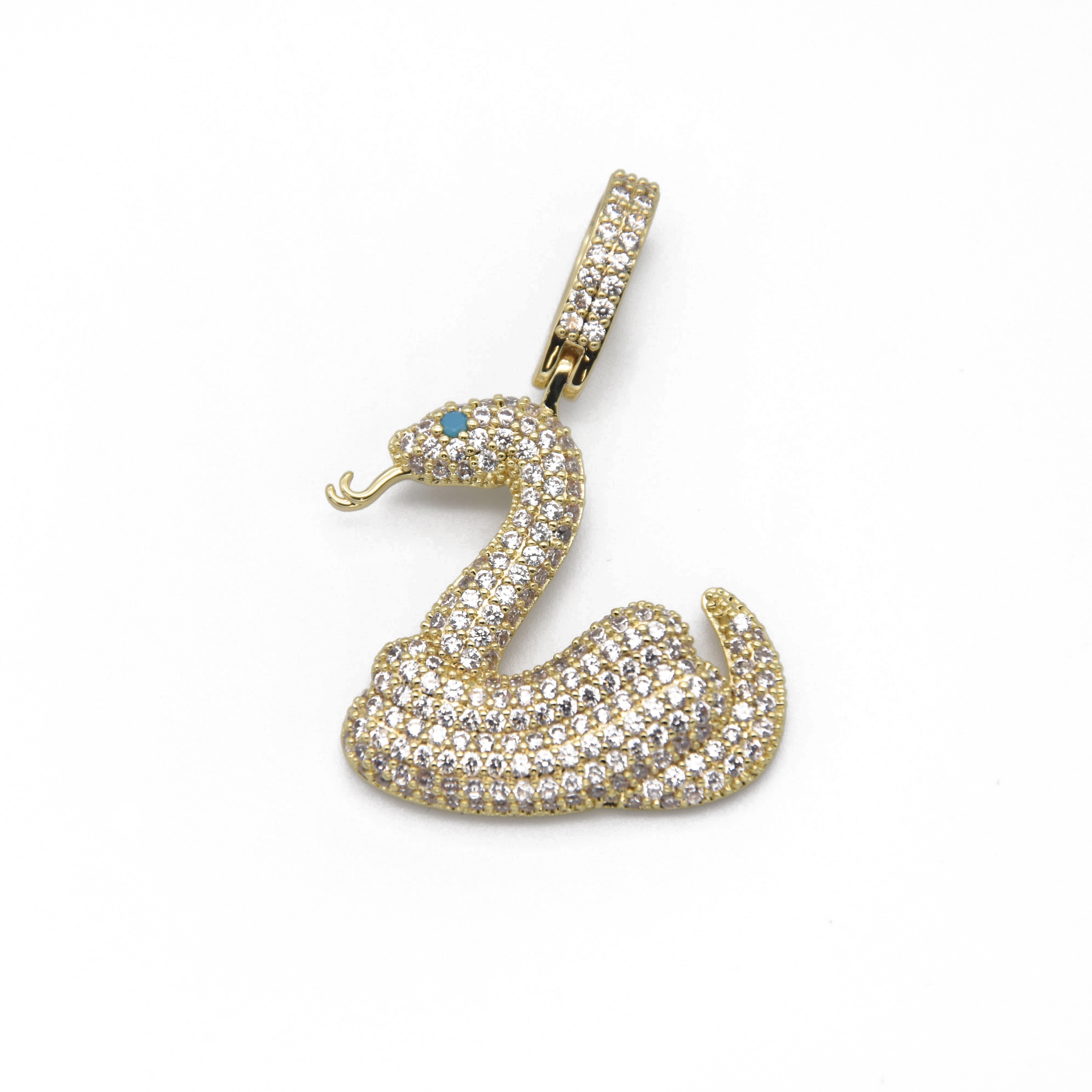 Iced Snake Pendant