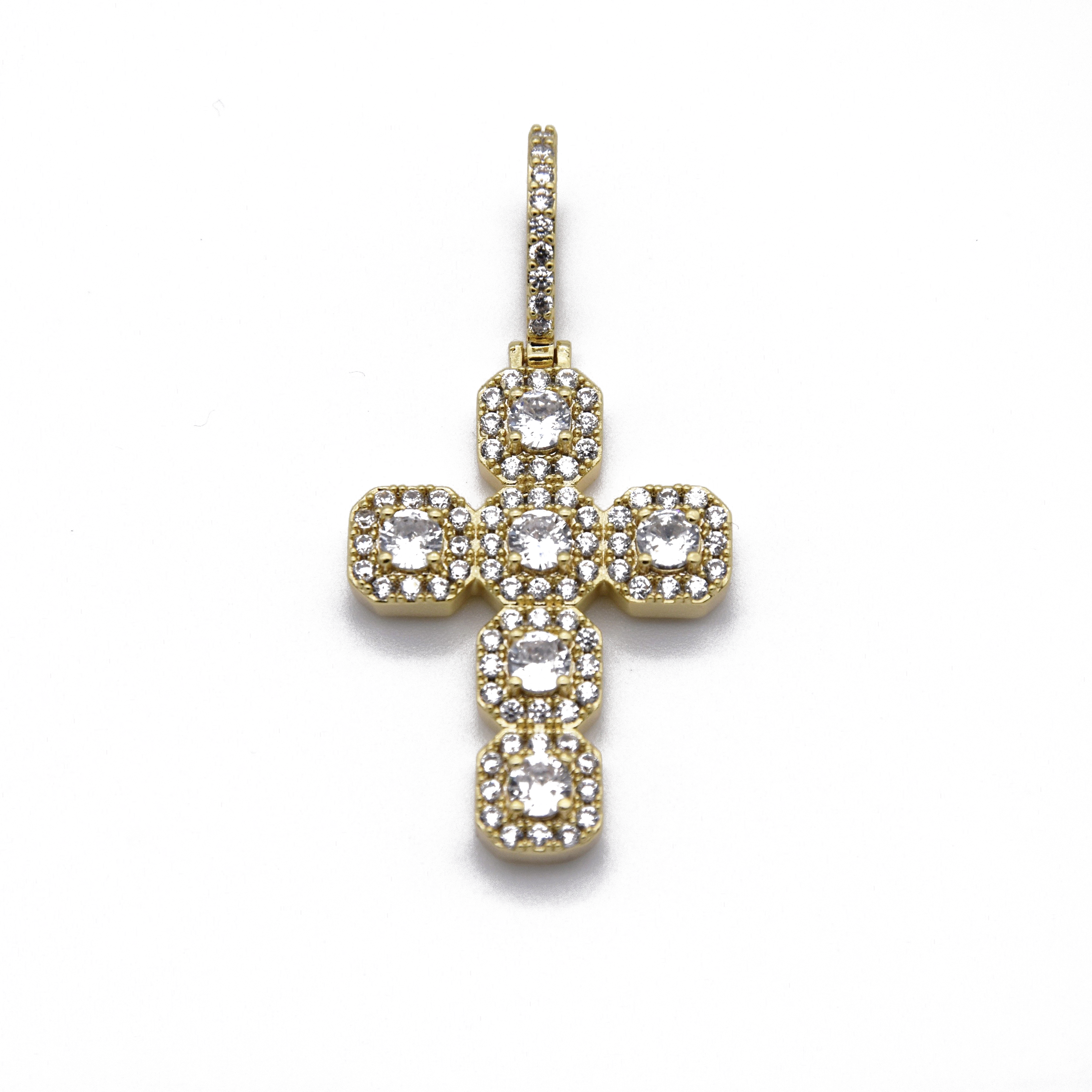 Clustered Cross Pendant